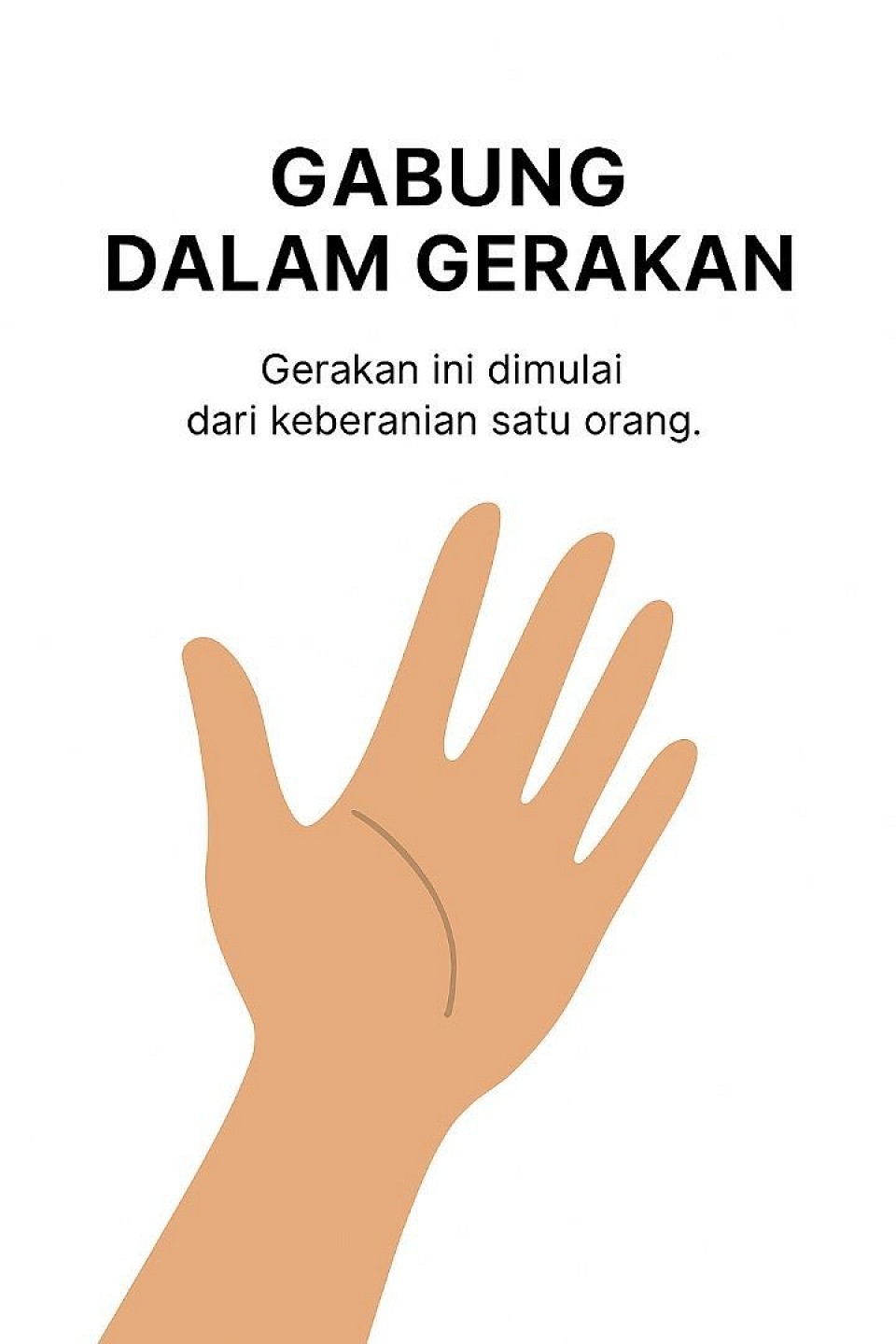 🖼️ Deskripsi Gambar: Lingkaran Persatuan Pelayan  Gambar ini menampilkan ilustrasi simbolik sekelompok orang berdiri dalam lingkaran, masing-masing meletakkan satu tangan ke tengah sebagai simbol persatuan, keberanian, dan gerakan bersama.  🔹 Komposisi Visual: - Lingkaran manusia: Terdiri dari orang-orang dengan latar belakang berbeda—usia, gender, dan pakaian kasual - Tangan di tengah: Semua peserta meletakkan tangan mereka ke pusat lingkaran, membentuk simbol komitmen kolektif - Ekspresi wajah: Penuh harapan, kesungguhan, dan keterlibatan  🔹 Latar dan Nuansa: - Latar luar ruangan: Cahaya matahari hangat menyinari dari sela-sela pepohonan - Warna alam: Hijau lembut, coklat tanah, dan sinar keemasan memberi kesan damai dan terbuka - Pakaian kasual: Menunjukkan bahwa gerakan ini inklusif dan bisa dimulai oleh siapa saja  ---  ✨ Simbolisme Gambar  - Lingkaran: Melambangkan kesetaraan, keterbukaan, dan keberanian kolektif - Tangan di tengah: Tindakan sederhana yang menyatukan banyak individu dalam satu tujuan - Cahaya alami: Menandakan harapan, pertumbuhan, dan arah yang jelas